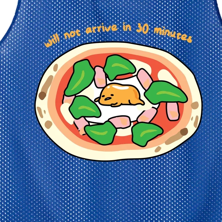 Gudetama The Lazy Egg Pizza Cool Gift Mesh Reversible Basketball Jersey Tank