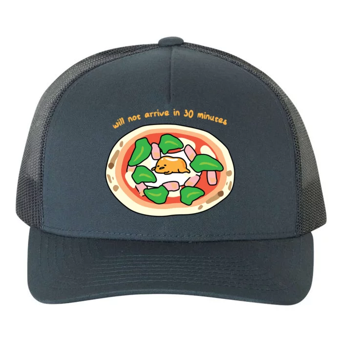 Gudetama The Lazy Egg Pizza Cool Gift Yupoong Adult 5-Panel Trucker Hat