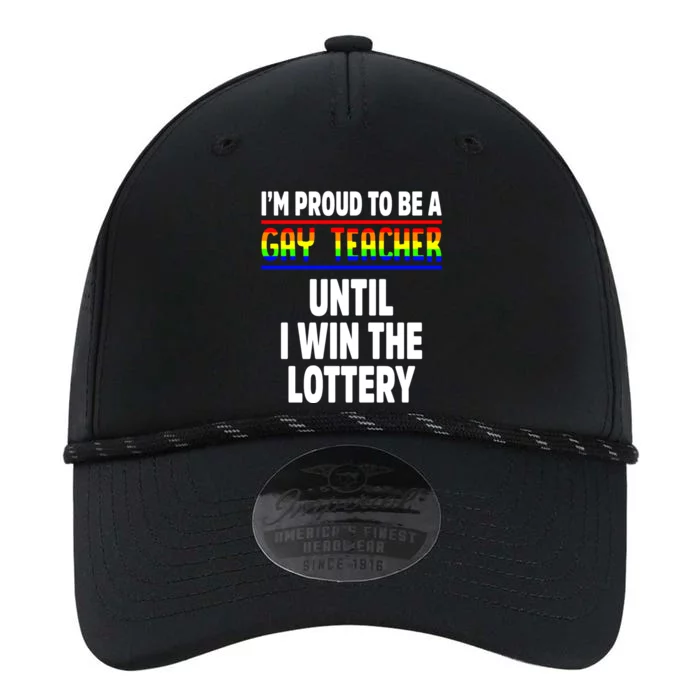 Gay Teacher Lgbt Pride Month Ally Proud Lgbtqia Great Gift Performance The Dyno Cap