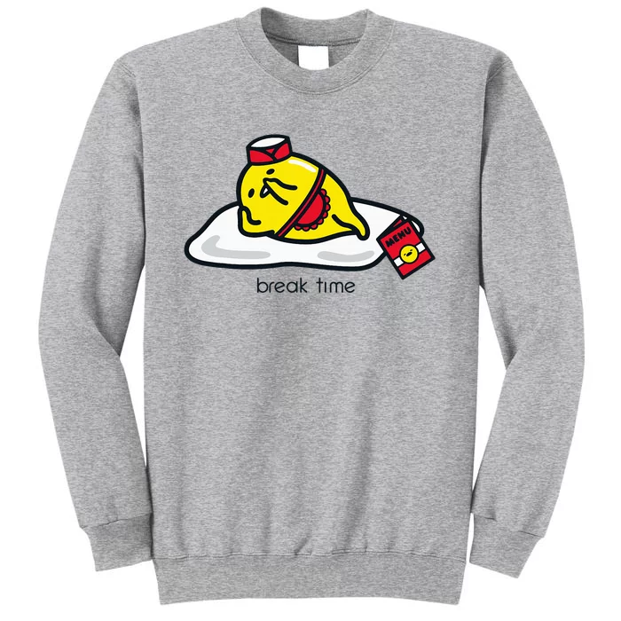 Gudetama The Lazy Egg Diner Server Break Time Tall Sweatshirt