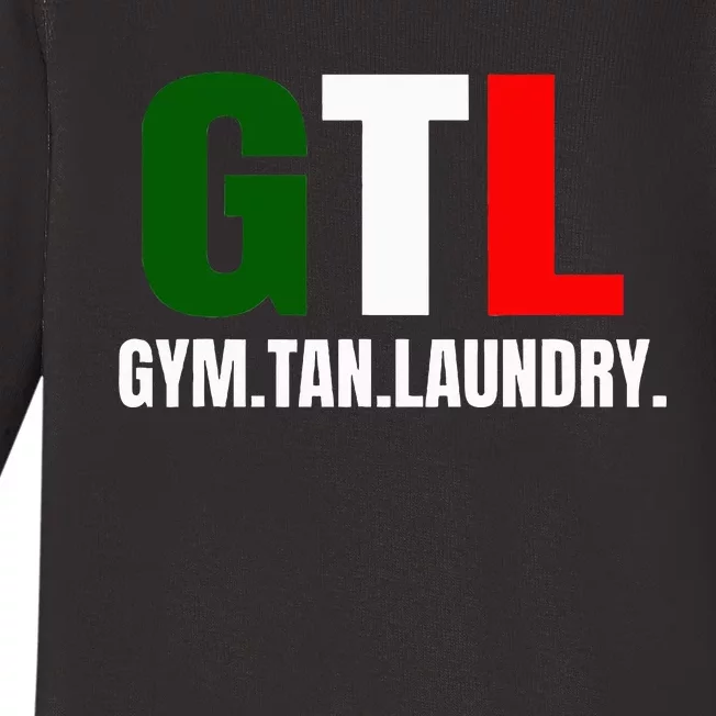 Gym Tan Laundry GTL New Jersey Garden NJ Shore Italian Flag Baby Long Sleeve Bodysuit