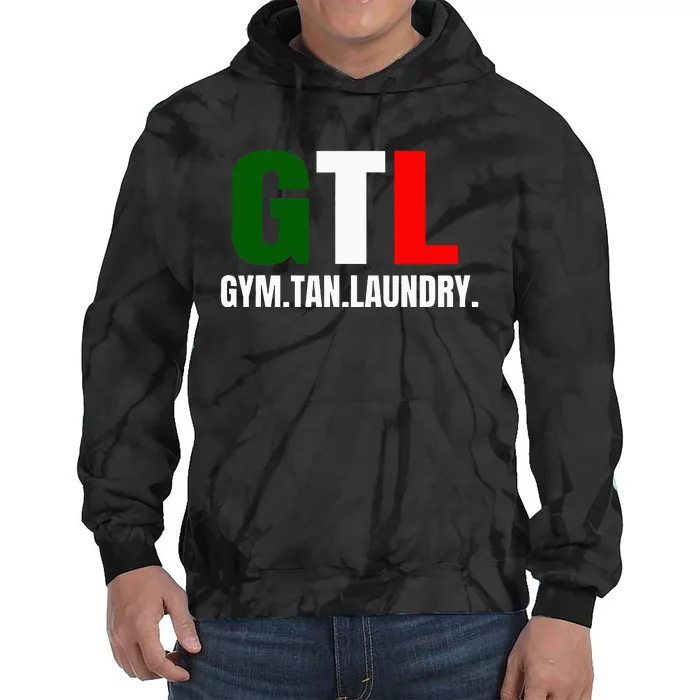 Gym Tan Laundry GTL New Jersey Garden NJ Shore Italian Flag Tie Dye Hoodie