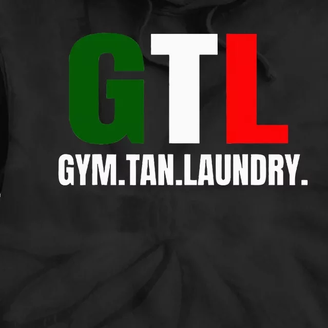 Gym Tan Laundry GTL New Jersey Garden NJ Shore Italian Flag Tie Dye Hoodie