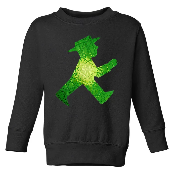 Green Traffic Light Man Ampelmann GrüN Toddler Sweatshirt