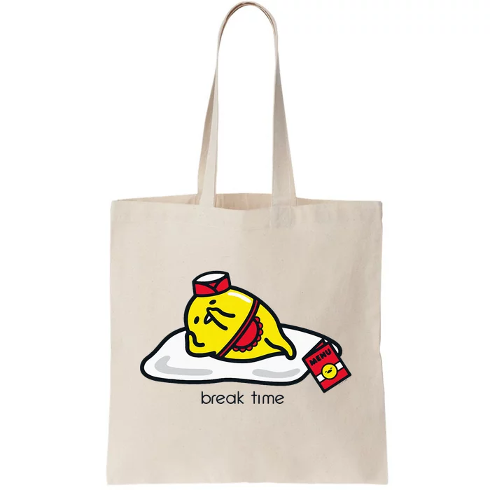 Gudetama The Lazy Egg Diner Server Break Time Tote Bag