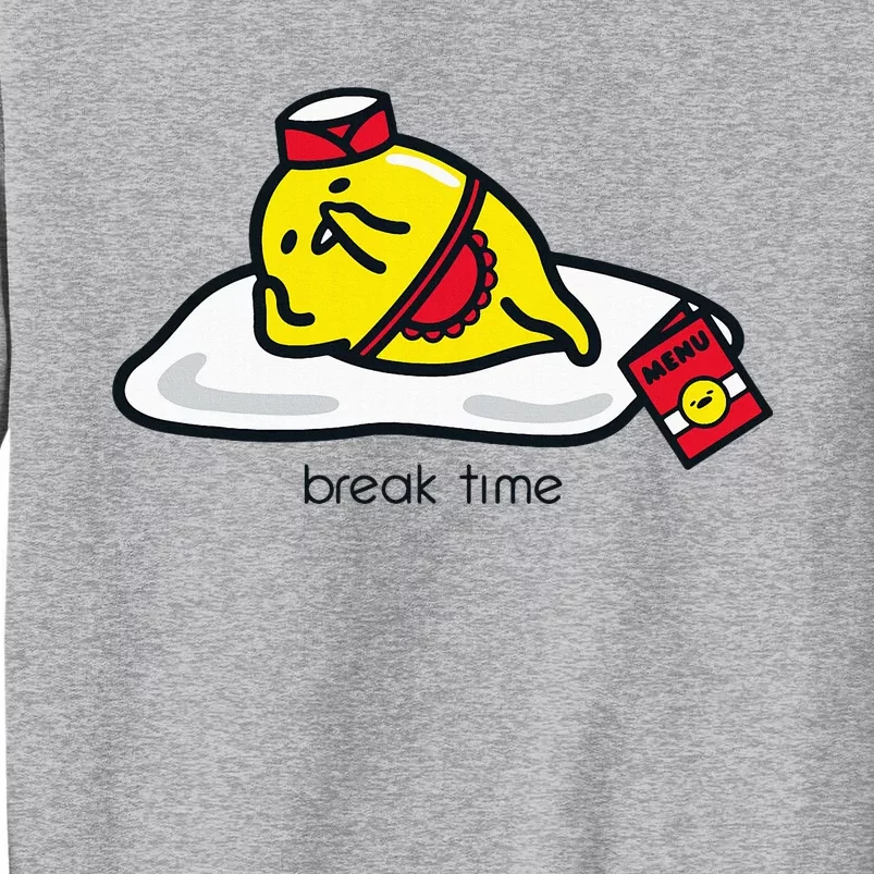 Gudetama The Lazy Egg Diner Server Break Time Tall Sweatshirt