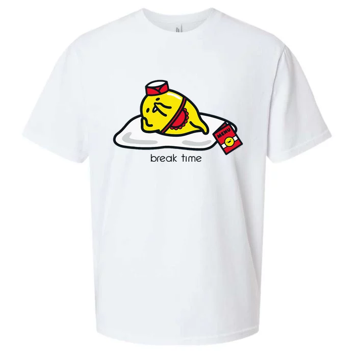 Gudetama The Lazy Egg Diner Server Break Time Sueded Cloud Jersey T-Shirt