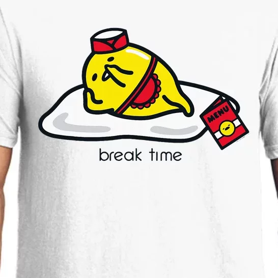 Gudetama The Lazy Egg Diner Server Break Time Pajama Set