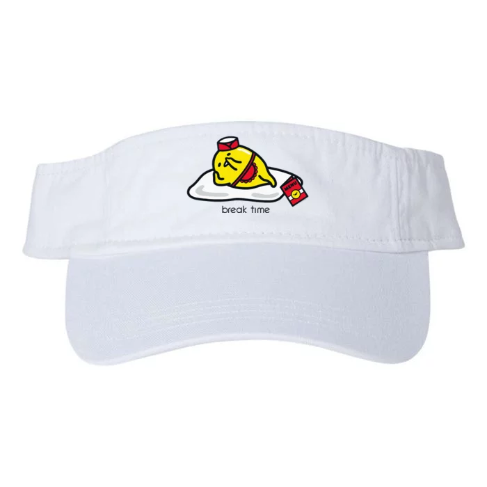 Gudetama The Lazy Egg Diner Server Break Time Valucap Bio-Washed Visor