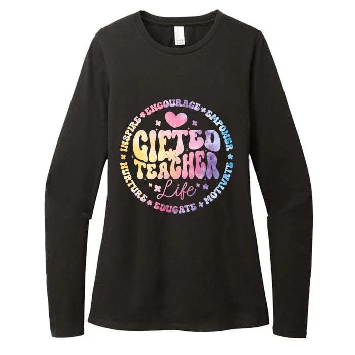 Gifted Teacher Life Appreciation Week Back To School Gift Womens CVC Long Sleeve Shirt