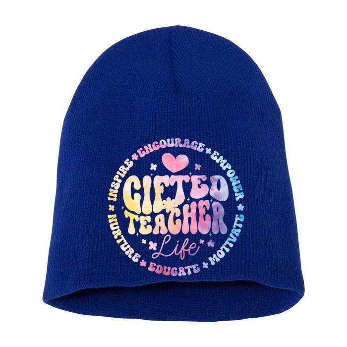 Gifted Teacher Life Appreciation Week Back To School Gift Short Acrylic Beanie