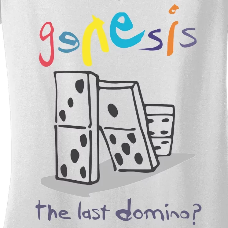 Genesis The Last Domino Women's V-Neck T-Shirt