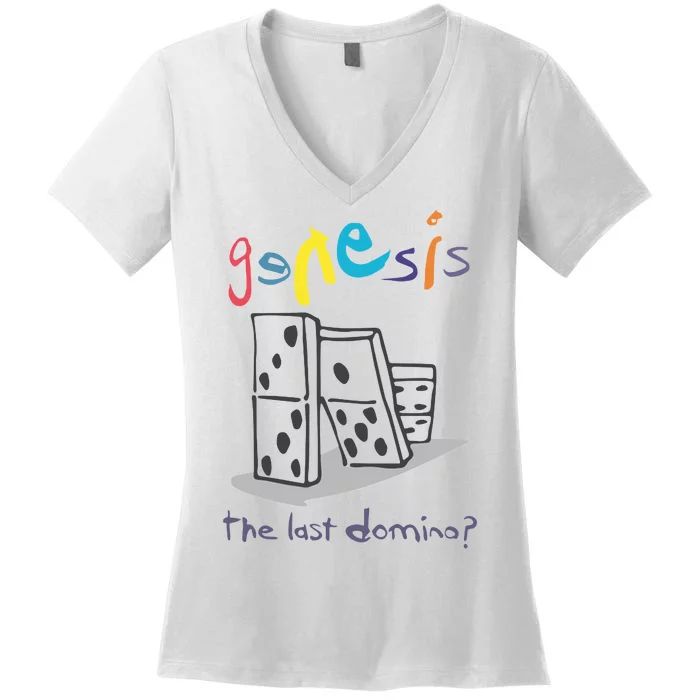 Genesis The Last Domino Women's V-Neck T-Shirt