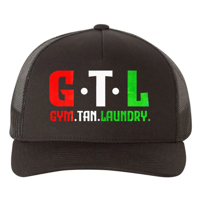 Gym Tan Laundry Gtl New Jersey Garden Nj Shore Italian Flag Yupoong Adult 5-Panel Trucker Hat