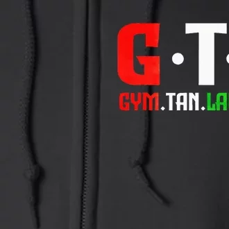 Gym Tan Laundry Gtl New Jersey Garden Nj Shore Italian Flag Full Zip Hoodie