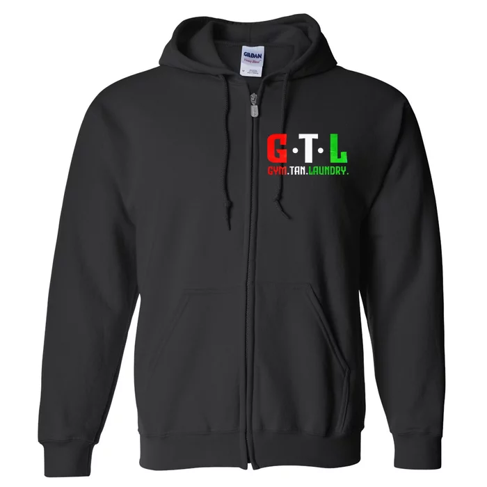 Gym Tan Laundry Gtl New Jersey Garden Nj Shore Italian Flag Full Zip Hoodie