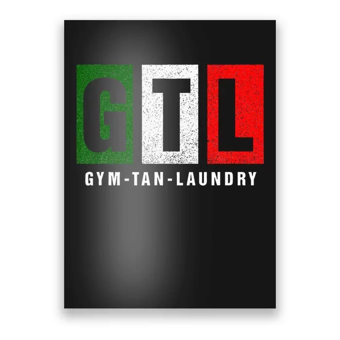 Gym Tan Laundry Gtl New Jersey Garden Nj Shore Italian Flag Poster