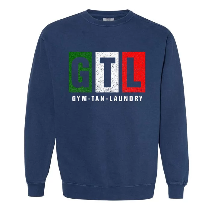 Gym Tan Laundry Gtl New Jersey Garden Nj Shore Italian Flag Garment-Dyed Sweatshirt