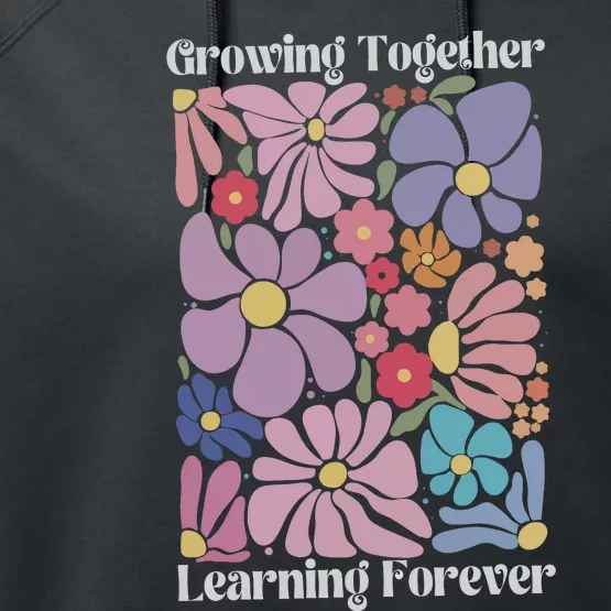 Growing Together Learning Forever Performance Fleece Hoodie