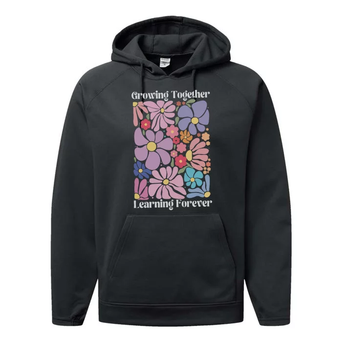 Growing Together Learning Forever Performance Fleece Hoodie