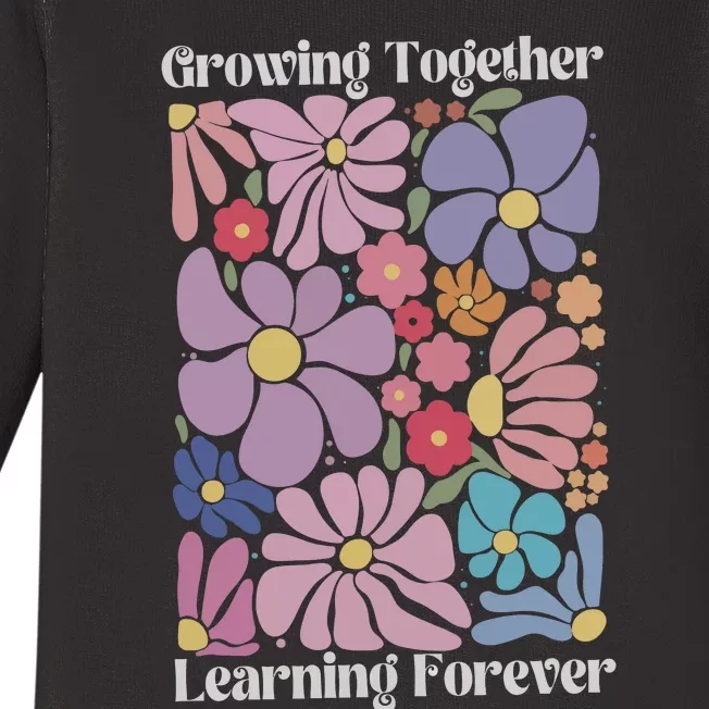 Growing Together Learning Forever Baby Long Sleeve Bodysuit