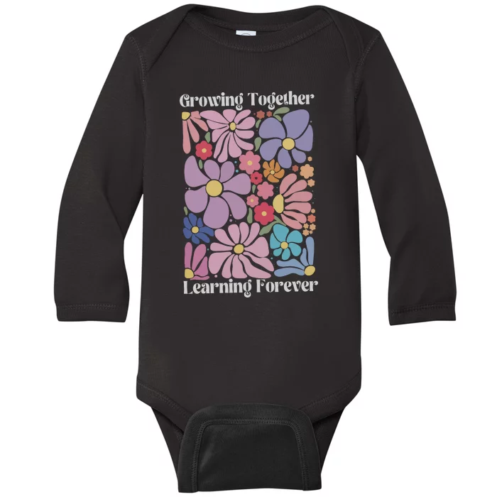 Growing Together Learning Forever Baby Long Sleeve Bodysuit