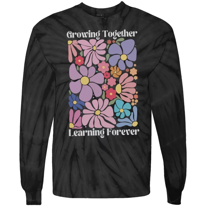 Growing Together Learning Forever Tie-Dye Long Sleeve Shirt