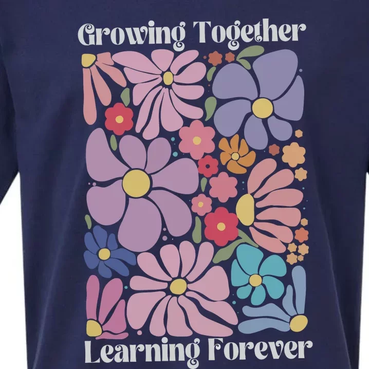 Growing Together Learning Forever Sueded Cloud Jersey T-Shirt