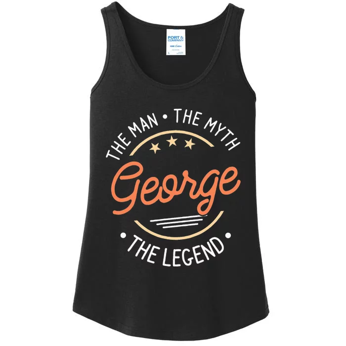 George The Man The Myth The Legend Ladies Essential Tank