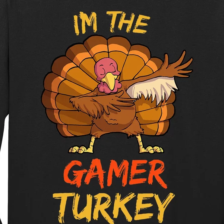 Gamer Turkey Matching Family Group Thanksgiving Party Pajama Tall Long Sleeve T-Shirt