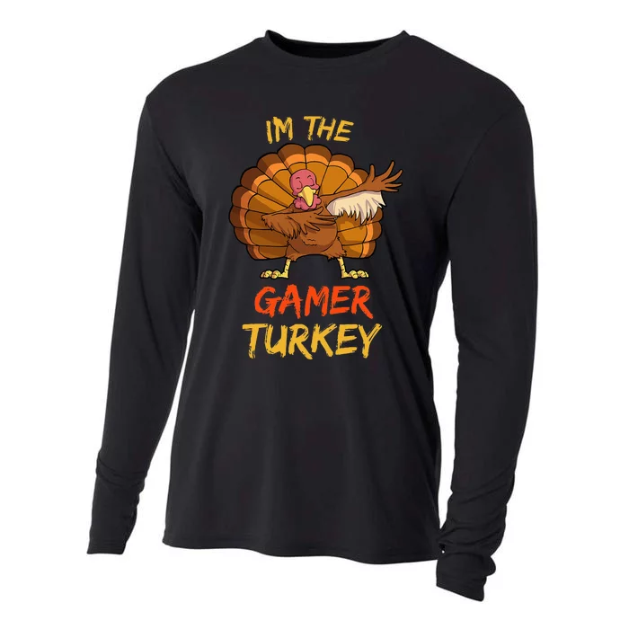 Gamer Turkey Matching Family Group Thanksgiving Party Pajama Cooling Performance Long Sleeve Crew