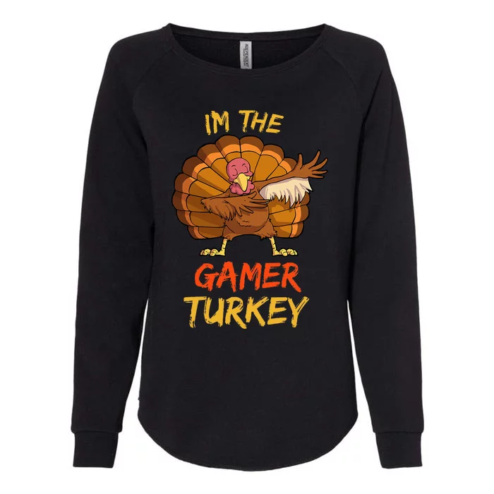 Gamer Turkey Matching Family Group Thanksgiving Party Pajama Womens California Wash Sweatshirt