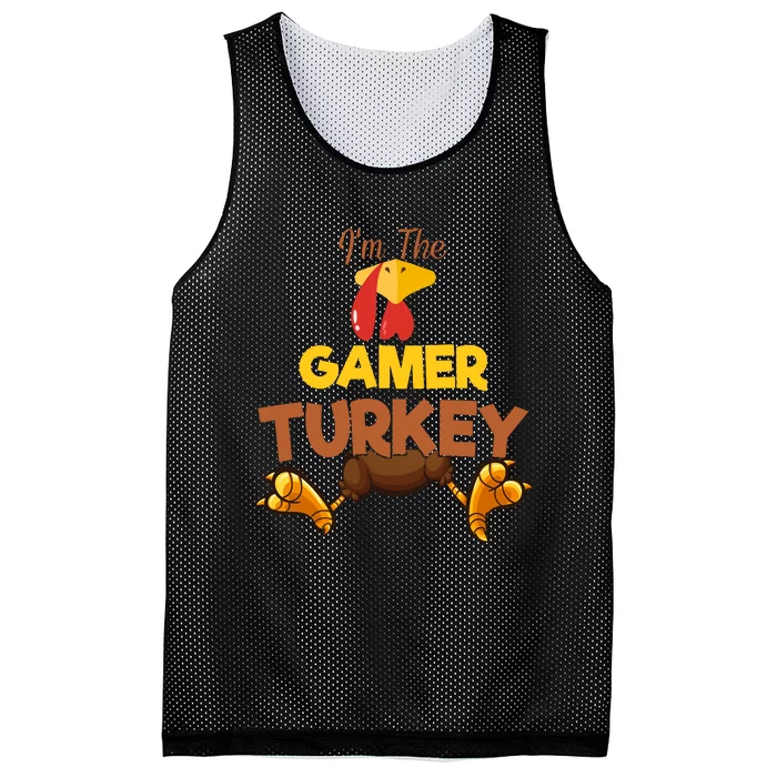 Gamer Turkey Matching Family Group Thanksgiving Gifts Mesh Reversible Basketball Jersey Tank