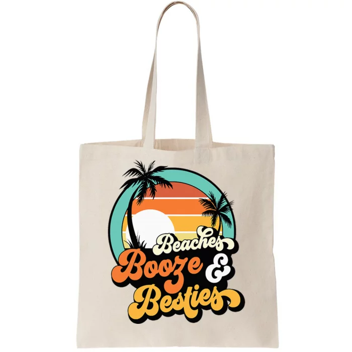 Girl Trip Matching Beaches Booze Besties Best Friends Tote Bag