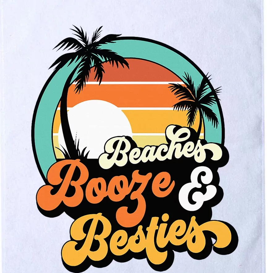 Girl Trip Matching Beaches Booze Besties Best Friends Platinum Collection Golf Towel