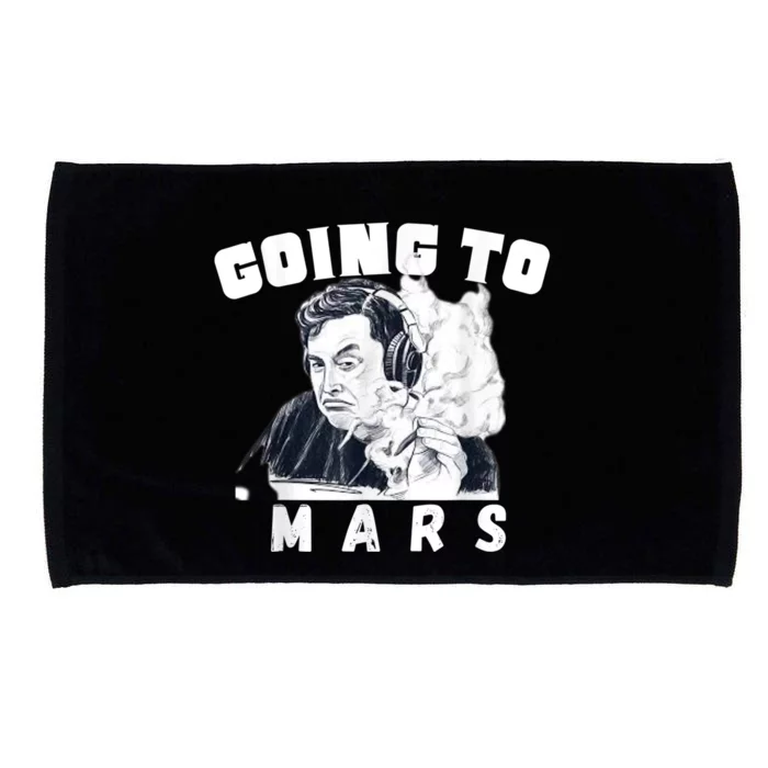 Going To Mars Occupy Mars Elon Marsexploration Microfiber Hand Towel