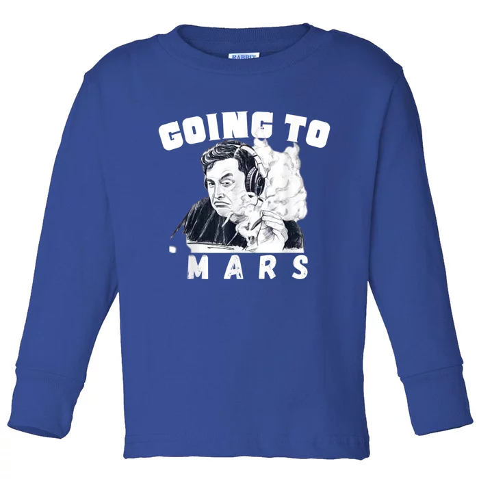 Going To Mars Occupy Mars Elon Marsexploration Toddler Long Sleeve Shirt