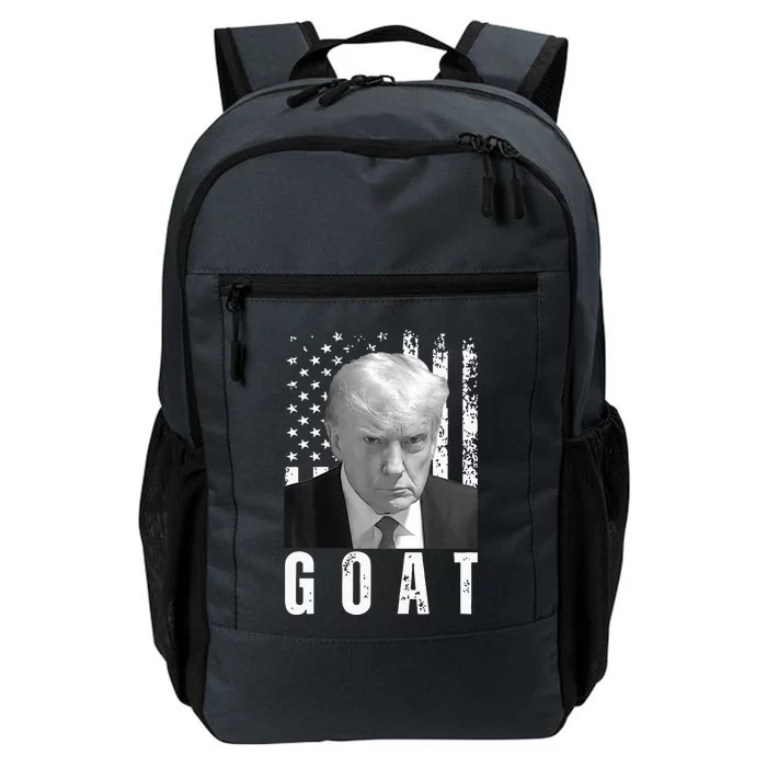 GOAT Trump Mugshot Legend Donald Trump 2024 Daily Commute Backpack