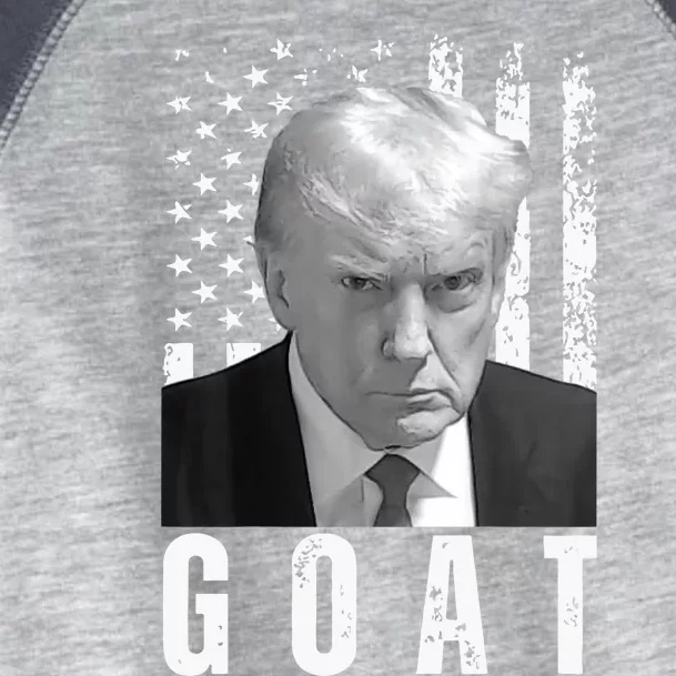 GOAT Trump Mugshot Legend Donald Trump 2024 Toddler Fine Jersey T-Shirt