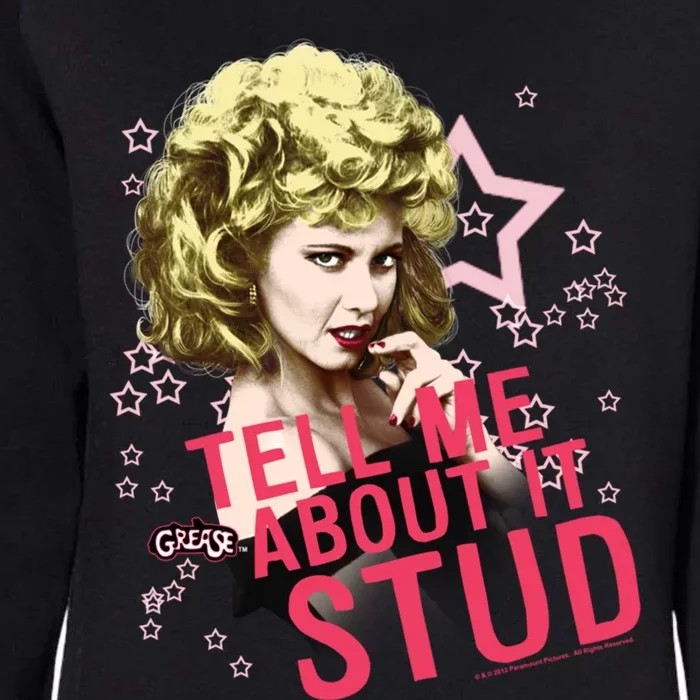 Grease Tell Me About It Stud Gift Womens California Wash Sweatshirt