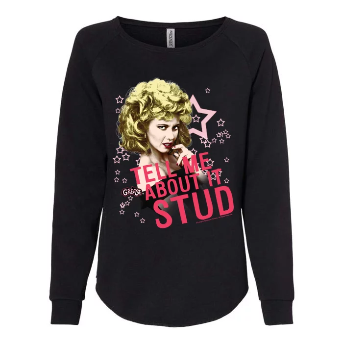 Grease Tell Me About It Stud Gift Womens California Wash Sweatshirt