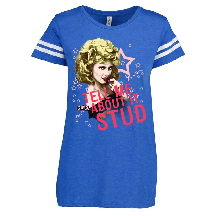 Grease Tell Me About It Stud Gift Enza Ladies Jersey Football T-Shirt