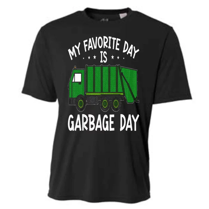 Garbage Truck  My Favorite Day Is Garbage Day Cooling Performance Crew T-Shirt