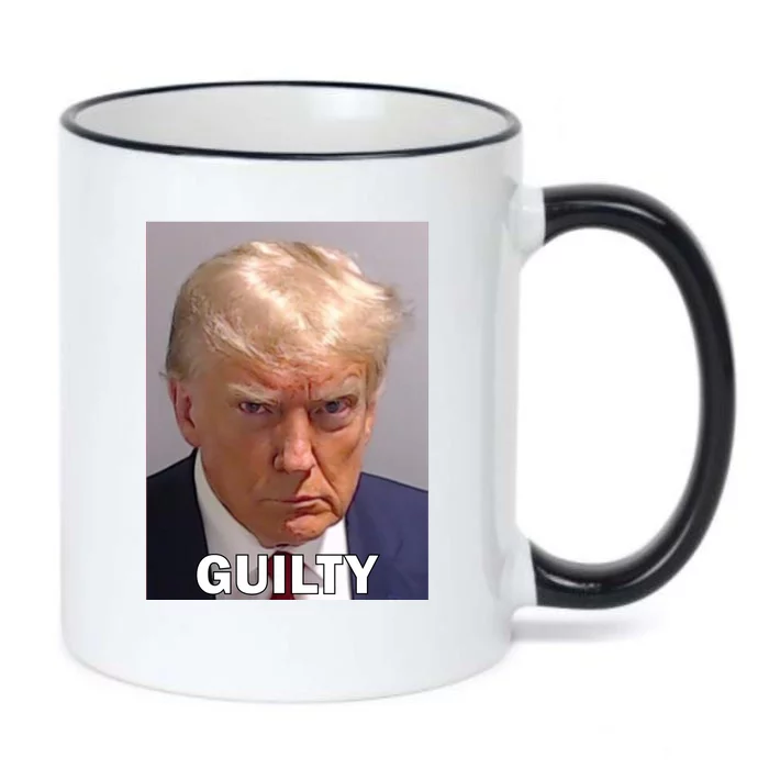 Guilty Trump Mugshot Black Color Changing Mug