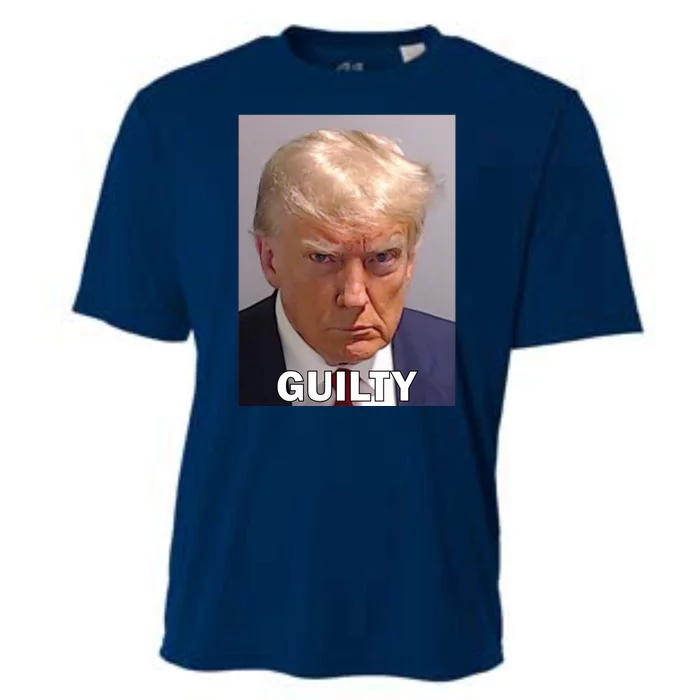 Guilty Trump Mugshot Cooling Performance Crew T-Shirt