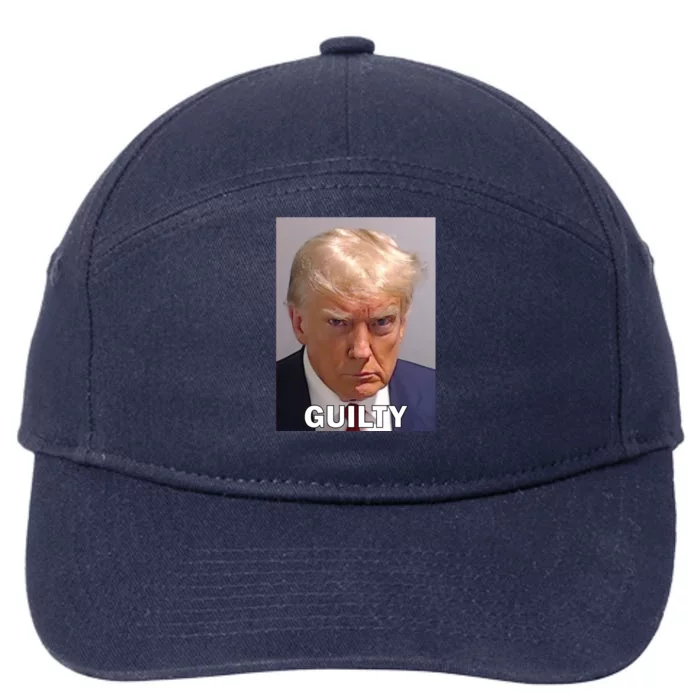 Guilty Trump Mugshot 7-Panel Snapback Hat