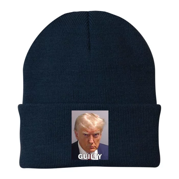 Guilty Trump Mugshot Knit Cap Winter Beanie