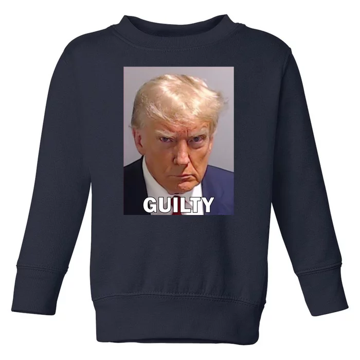 Guilty Trump Mugshot Toddler Sweatshirt