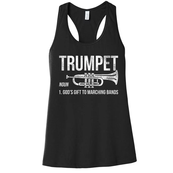 Gift To Marching Band Trumpet Women's Racerback Tank