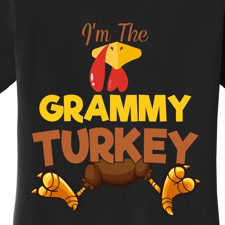 Grammy Turkey Matching Family Group Thanksgiving Gifts Women's T-Shirt